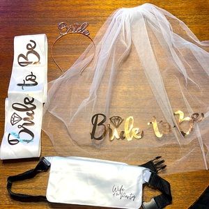 Bride to be bachelorette gear.
